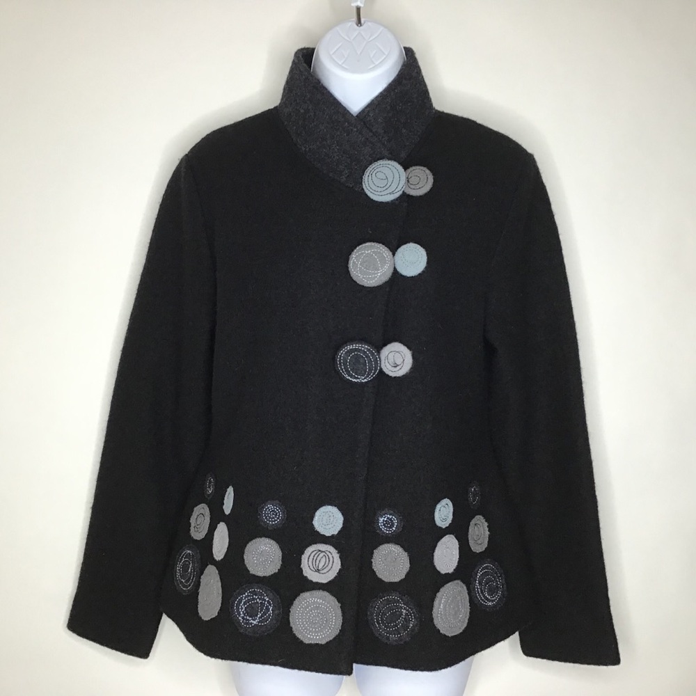 NWT Carson 100% Wool Artsy Jacket, Sz S